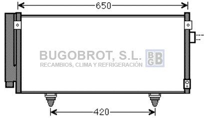 Condenseur, climatisation BUGOBROT 62-SU5077