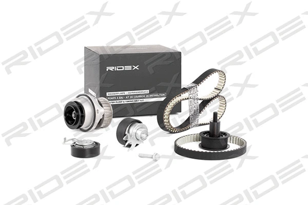Pompe à eau + kit de courroie crantée RIDEX 3096W0035