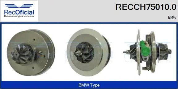 Groupe carter, turbocompresseur RECOFICIAL RECCH75010.0