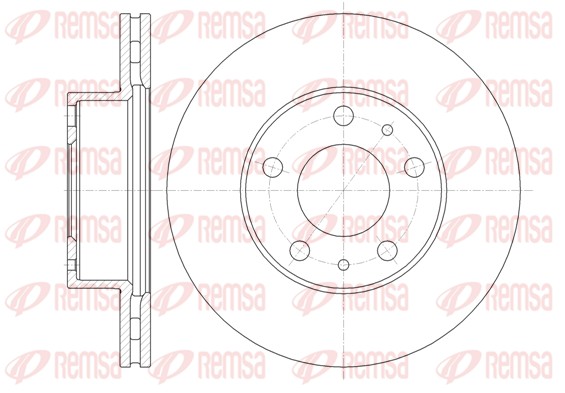 Disque de frein REMSA 61351.10