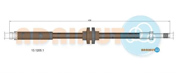 Flexible de frein ADRIAUTO 13.1205.1