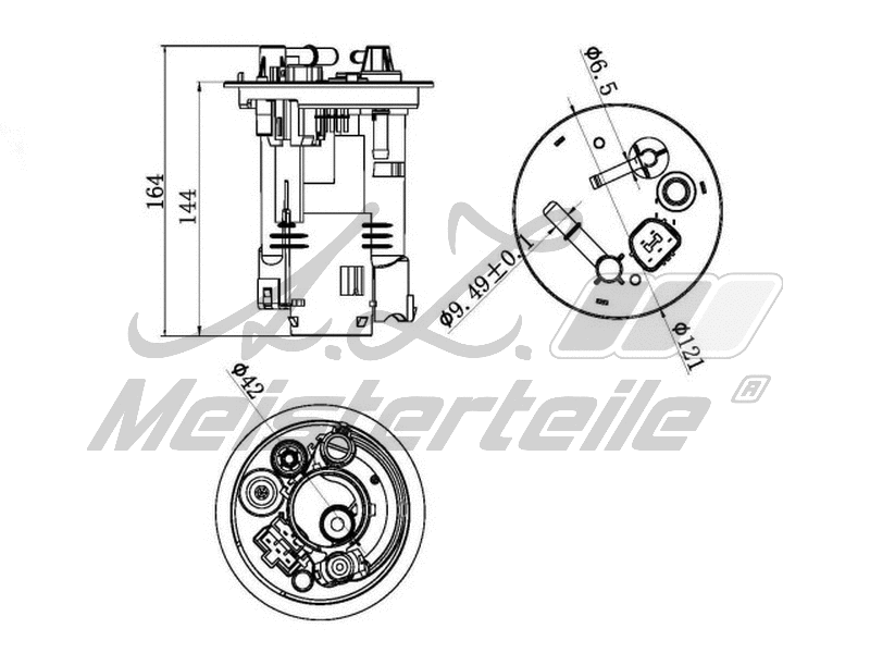 Filtre à carburant A.Z. Meisterteile AZMT-41-020-1454