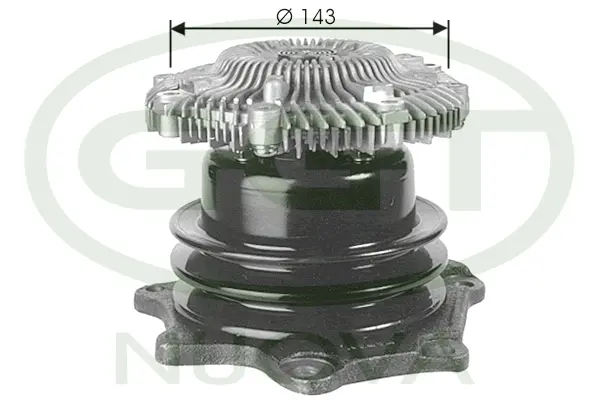 Pompe à eau, refroidissement du moteur GGT PA12157
