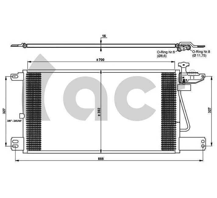 Condenseur, climatisation ACR 300670