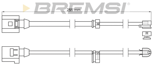 Contact d'avertissement, usure des plaquettes de frein BREMSI WI0615