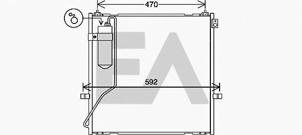 Condenseur, climatisation EACLIMA 30C51026