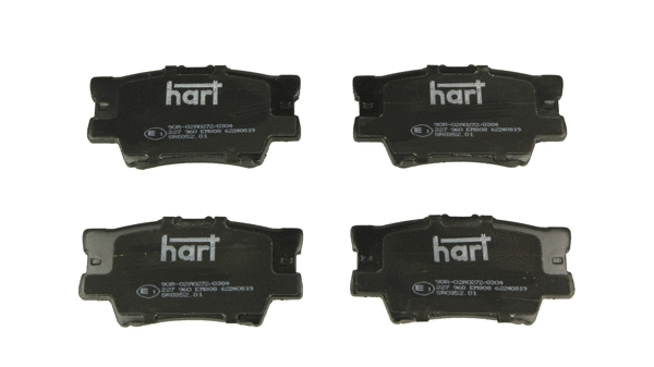 Kit de plaquettes de frein, frein à disque HART 227 960