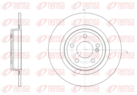 Disque de frein REMSA 61578.00