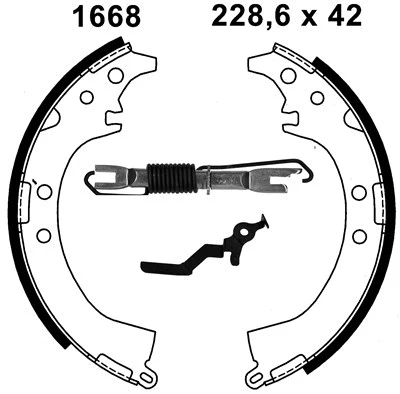 Jeu de mâchoires de frein BSF 06466X