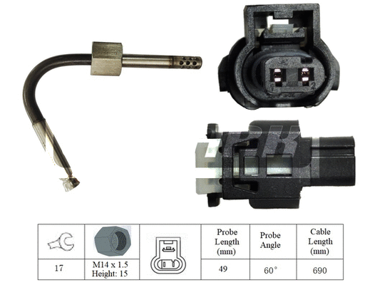 Capteur, température des gaz LEMARK LXT181