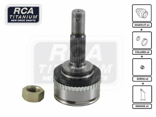 Jeu de joints, arbre de transmission RCA FRANCE NI27A
