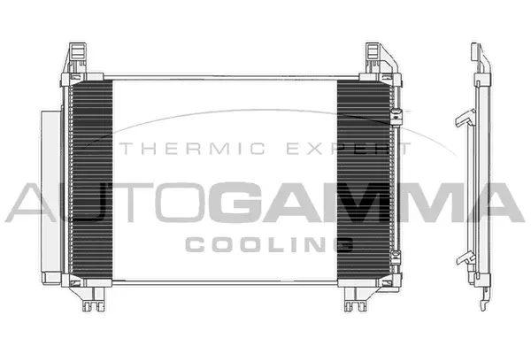 Condenseur, climatisation AUTOGAMMA 104924