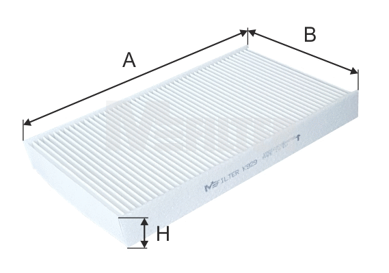 Filtre, air de l'habitacle MFILTER K 929