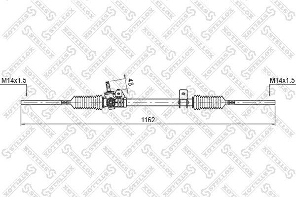 Crémaillère de direction STELLOX 00-35003-SX