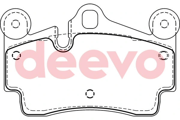 Kit de plaquettes de frein, frein à disque DEEVO BP58080