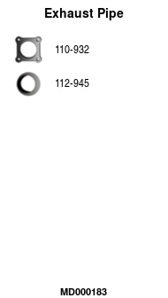 Tuyau d'échappement FA1 MD000183