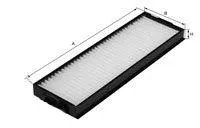 Filtre, air de l'habitacle UNIFLUX FILTERS XC481