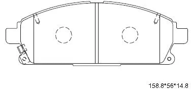 Kit de plaquettes de frein, frein à disque ASIMCO KD1735H