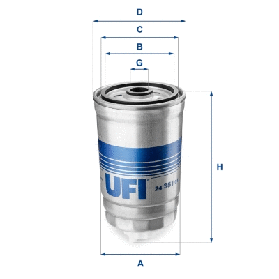 Filtre à carburant UFI 24.351.01