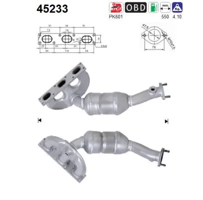 Catalyseur AS 45233