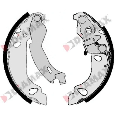 Jeu de mâchoires de frein DIAMAX N01317
