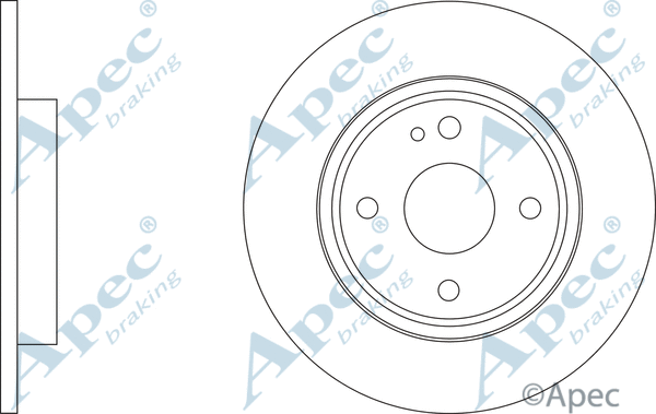 Disque de frein APEC DSK3327