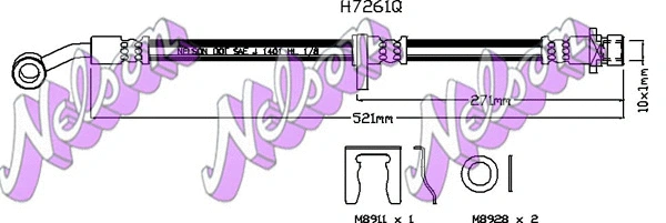 Flexible de frein KAWE H7261Q