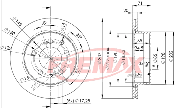 Disque de frein FREMAX BD-8675