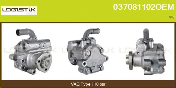 Pompe hydraulique, direction LGK 037081102OEM