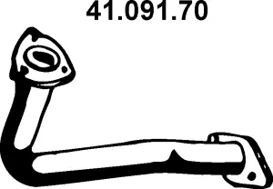 Tuyau d'échappement EBERSPÄCHER 41.091.70