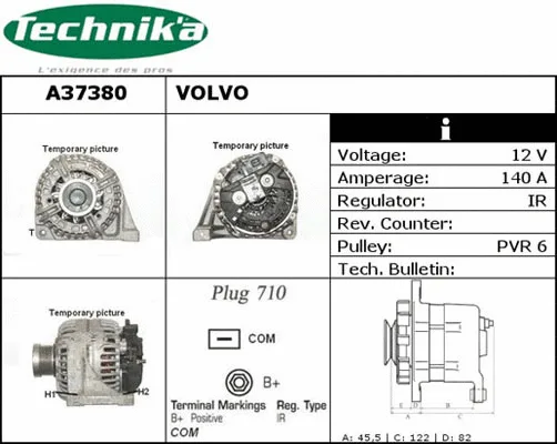 Alternateur Technika A37380