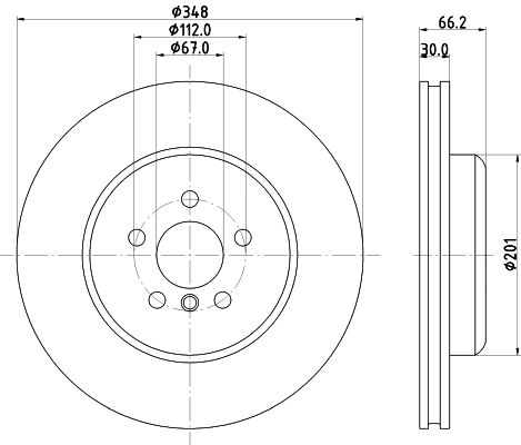 Disque de frein MINTEX MDC83212C