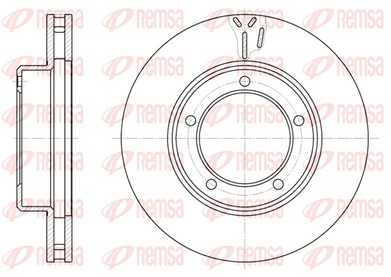 Disque de frein REMSA 6945.10
