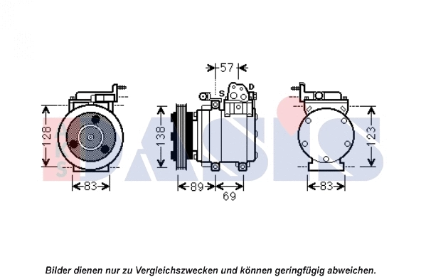 Compresseur, climatisation AKS DASIS 851951N