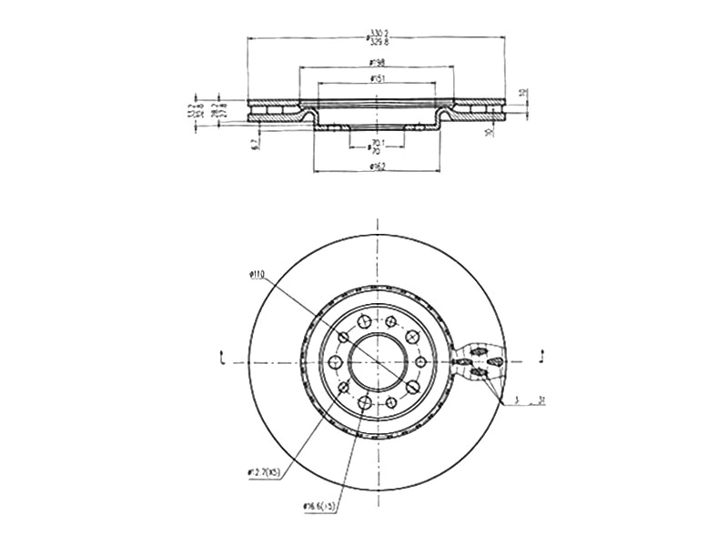 Disque de frein A.Z. Meisterteile AZMT-44-024-1237