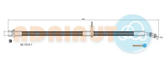 Flexible de frein ADRIAUTO 52.1212.1