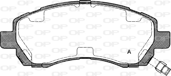 Kit de plaquettes de frein, frein à disque OPEN PARTS BPA0647.02