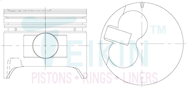 Piston TEIKIN 46256.025