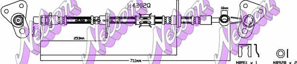 Flexible de frein KAWE H4202Q