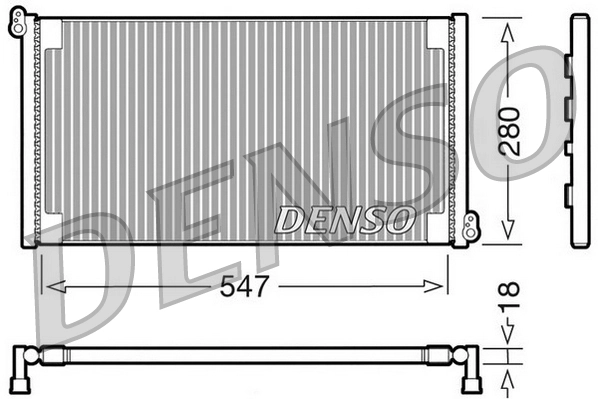 Condenseur, climatisation DENSO DCN09081