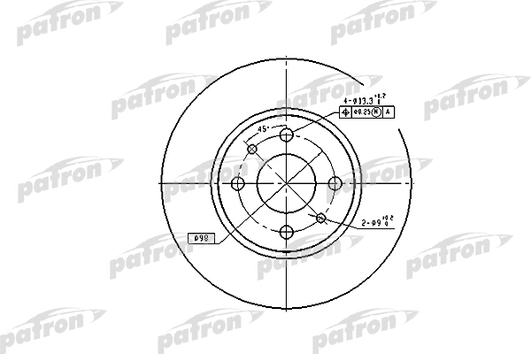Disque de frein PATRON PBD1790