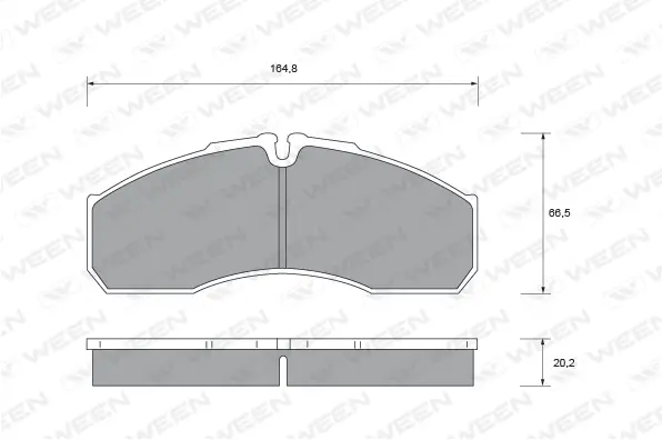 Kit de plaquettes de frein, frein à disque WEEN 151-2347