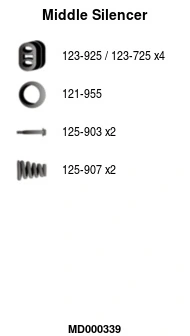 Silencieux central FA1 MD000339