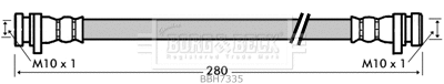 Flexible de frein BORG & BECK BBH7335
