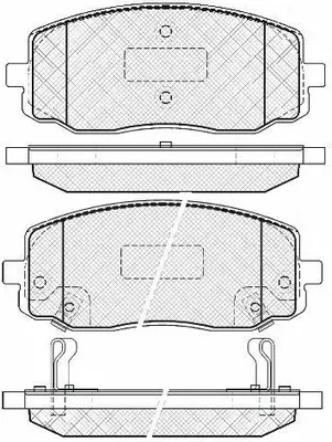 Kit de plaquettes de frein, frein à disque FIT FP0002