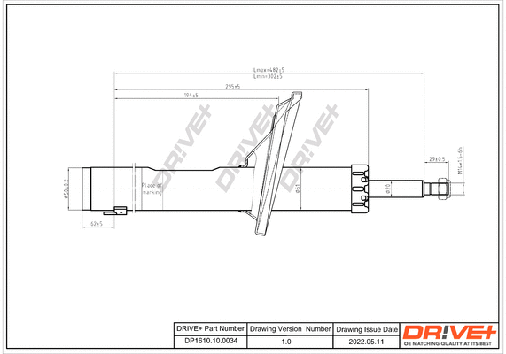 Amortisseur Dr!ve+ DP1610.10.0034