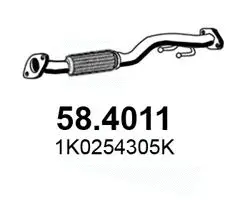 Tuyau d'échappement ASSO 58.4011