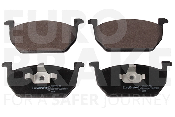 Kit de plaquettes de frein, frein à disque EUROBRAKE 55022247150