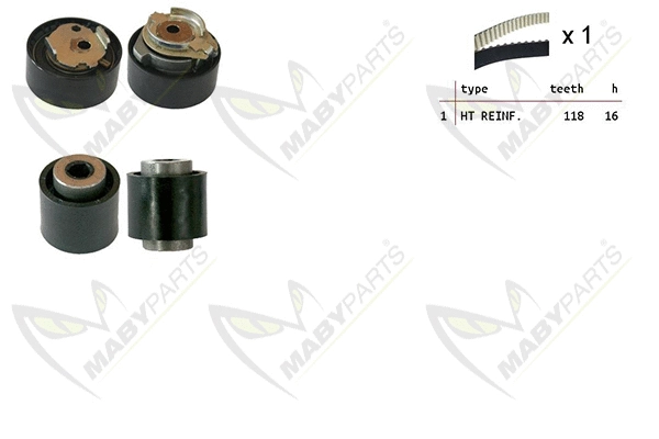 Kit de courroie crantée MABYPARTS OBK010056