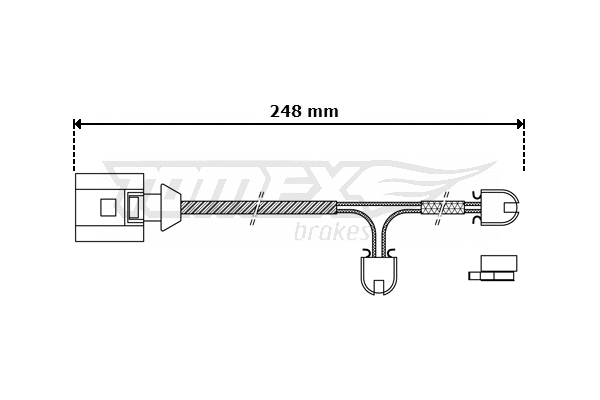 Contact d'avertissement, usure des plaquettes de frein TOMEX Brakes TX 30-52